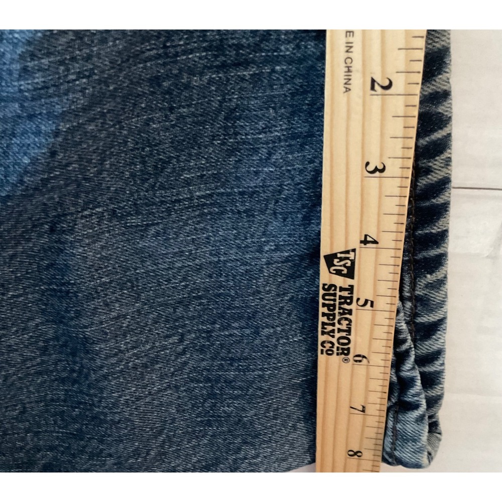Carhartt Women Flannel Lined Relaxed Straight Leg Jeans Medium Wash 2007 Size 10 - Picture 6 of 13